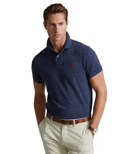 Мужской крой Slim Fit Меш поло-Классический Королевский Гелиотроп 