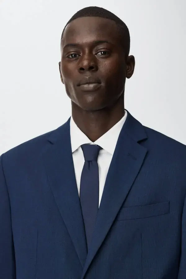 Мужской Пиджак Цвета Чернил - 5