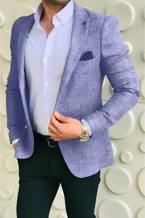 Мужской пиджак Slim Fit узкого кроя - 1