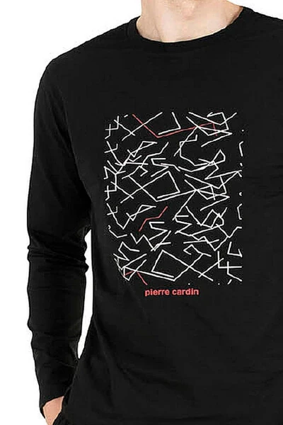 Мужской пижамный комплект с длинными рукавами 6030 - Черный - PIERRE CARDIN (1)