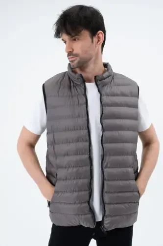 Мужской Пуховик Безрукавка Водонепроницаемый-АНТРАЦИТ - 4
