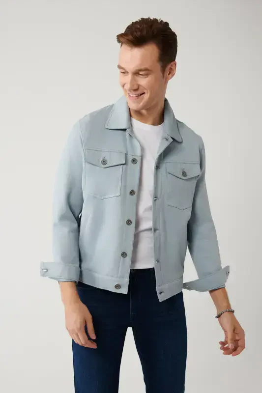 Мужской синий пиджак - AVVA