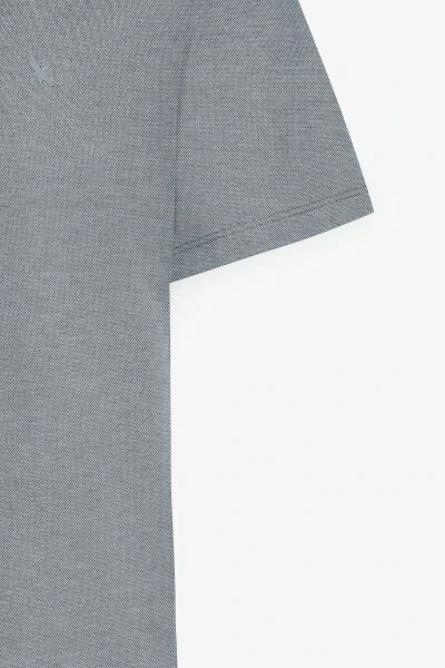 Мужской Синий Slim Fit Узкий Крой Велосипедный Вырез Хлопок - 8