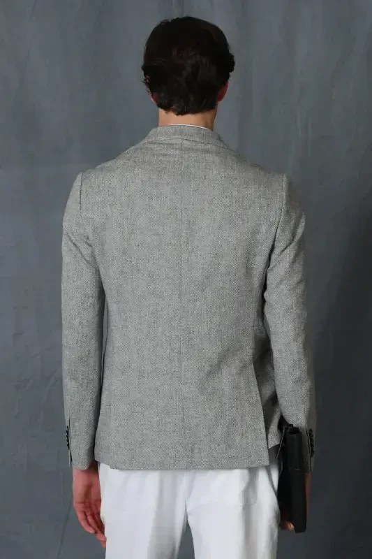 Мужской спортивный пиджак Philip Slim Fit Grey - 6