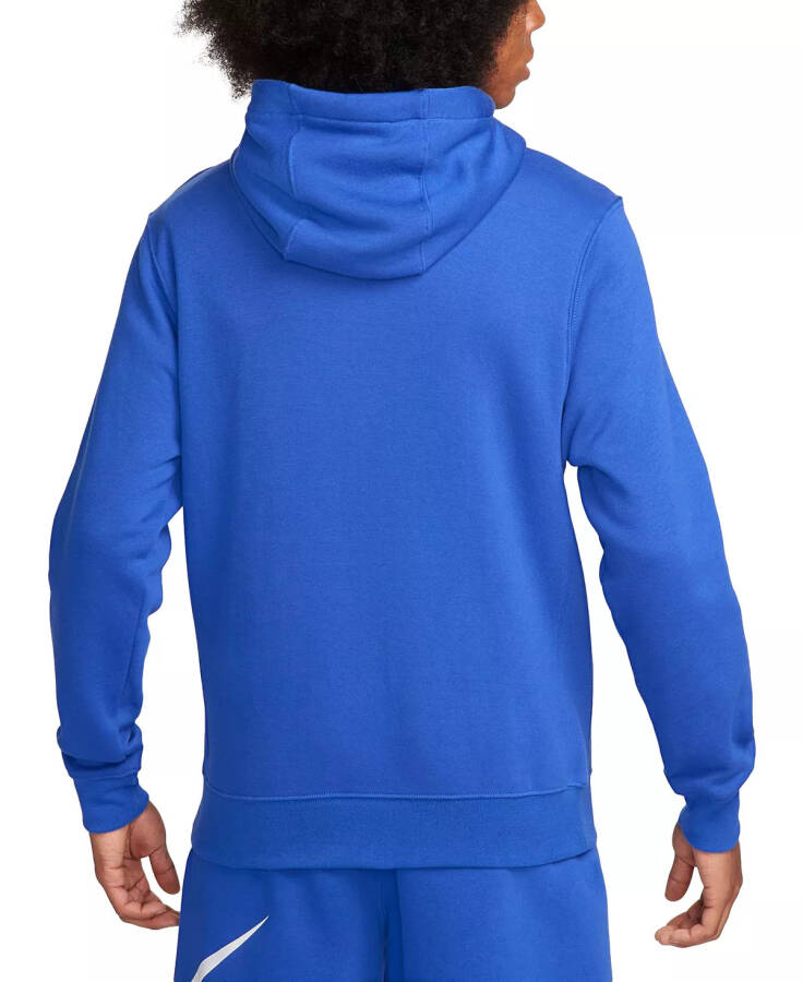 Мужской спортивный свитшот Club Fleece на молнии Game Royal/Game Royal/White - 2