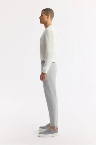 Мужской светло-серый Slim Fit с эластичной талией Bi Stretch C - 2