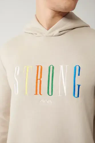 Мужской свитшот из камня с капюшоном - 5