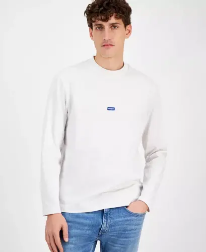 Мужской свитшот Nilongti с логотипом - Open White - 1