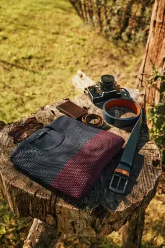 Мужской трикотажный свитер темно-синего цвета - AVVA (1)