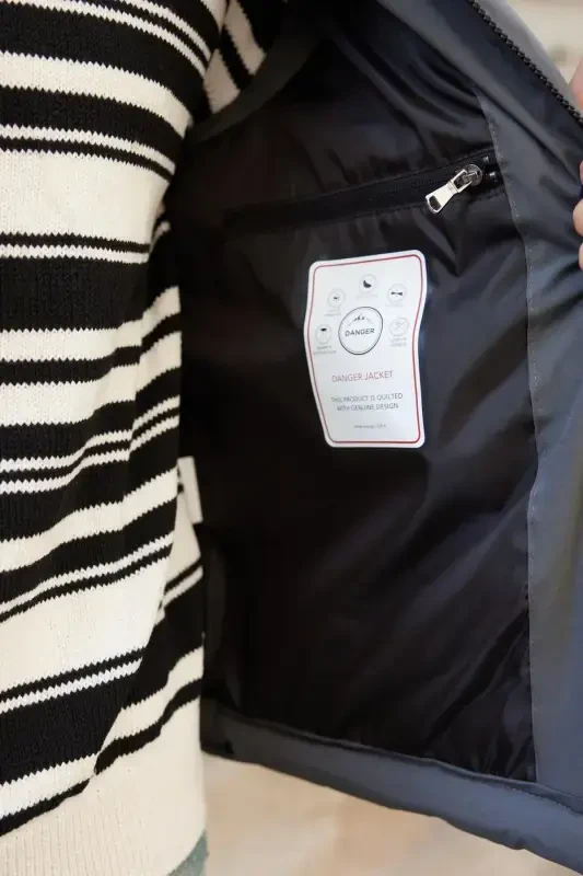 Мужской утепленный жилет-пуховик антрацит-антрацит - 6