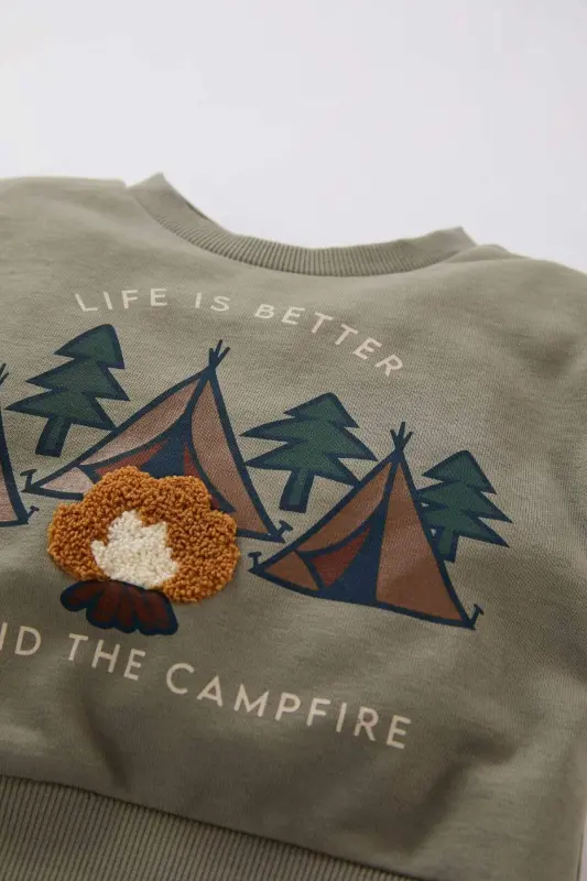 Мужской велосипедный воротник с принтом природы, мягкая подкладка - 2