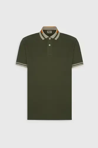 Мужской хаки Slim Fit узкий крой 100% хлопок не мнется - 11