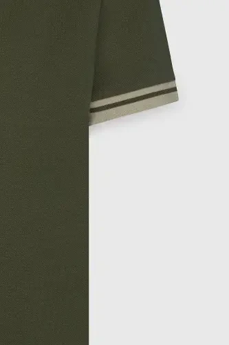 Мужской хаки Slim Fit узкий крой 100% хлопок не мнется - 13