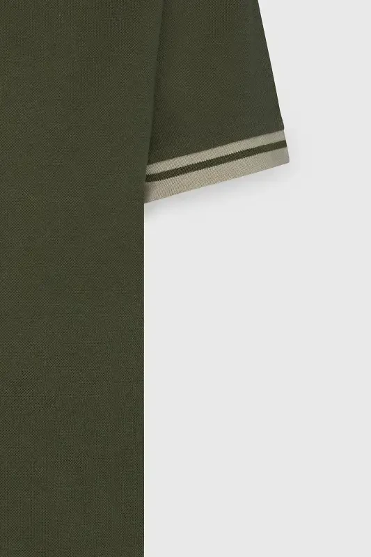 Мужской хаки Slim Fit узкий крой 100% хлопок не мнется - 13