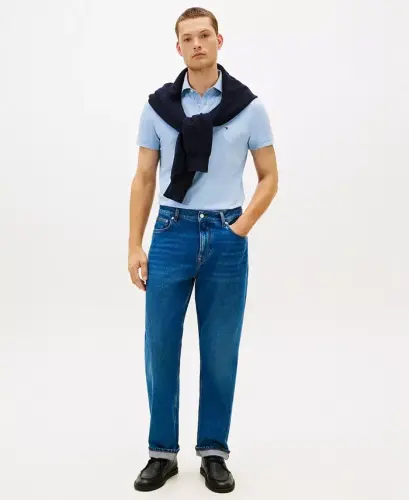 Мужской хлопковый поло 1985 Classic Fit, цвет гелиотроп - 2