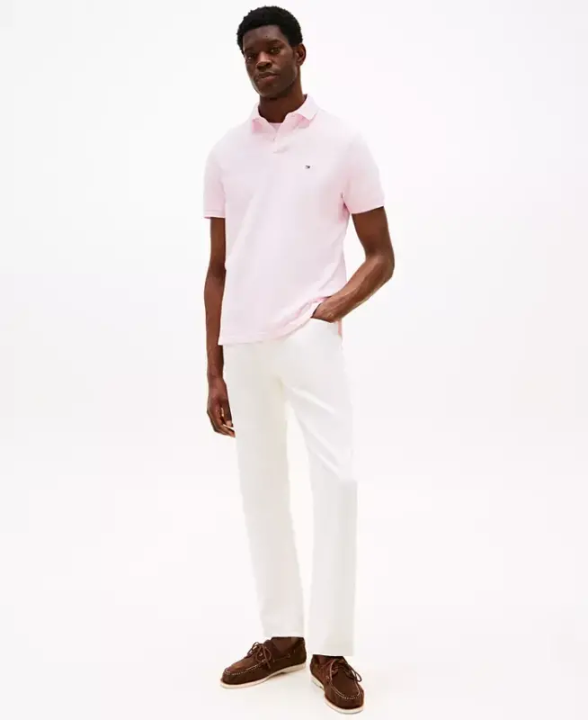 Мужской хлопковый поло 1985 Classic Fit — светло-розовый - 2