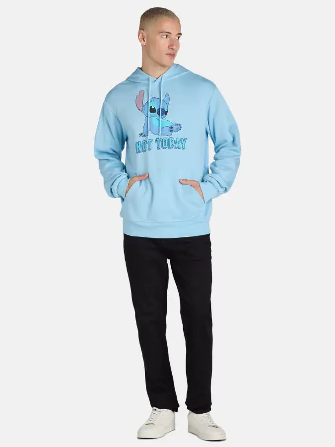 Мужской худи Disney Stitch с длинными рукавами, с графическим принтом, размеры XS-3XL - 1