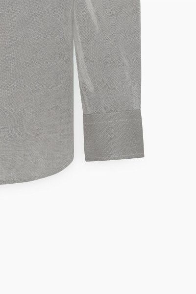 Мужской зеленый Slim Fit облегающий крой воротник на пуговицах 100% П - 8