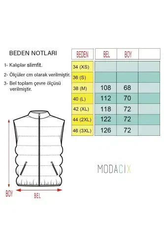 Мужской жилет Slimfit Черный Пуховик - 6
