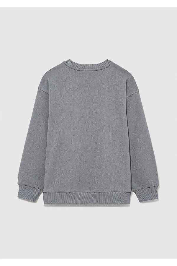 Mv Logo Print Gray Sweatshirt 6s10054-70098 - 3