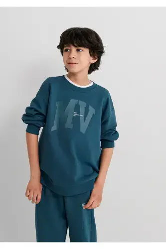 MV Logo Printed Sweatshirt 6s10054-70754 - 2