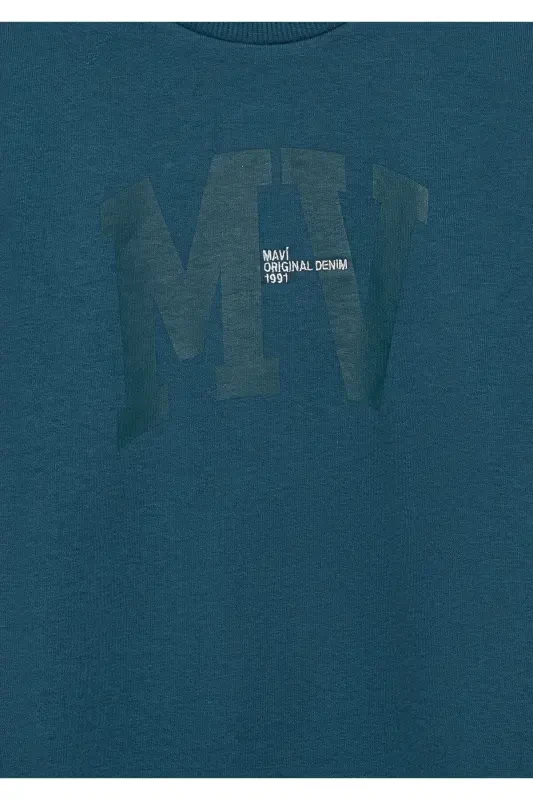 MV Logo Printed Sweatshirt 6s10054-70754 - 7