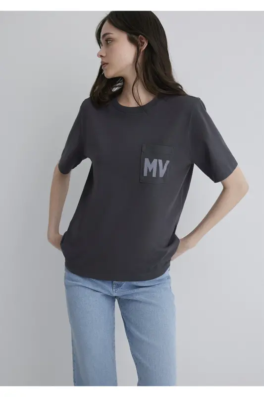 MV Printed Anthracite T-Shirt Regular Fit / Normal Size - 2