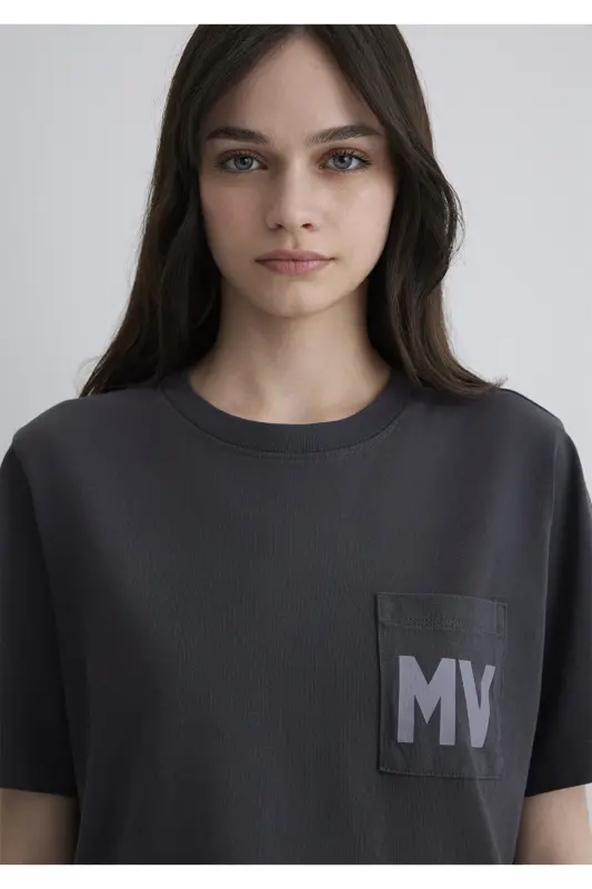 MV Printed Anthracite T-Shirt Regular Fit / Normal Size - 5
