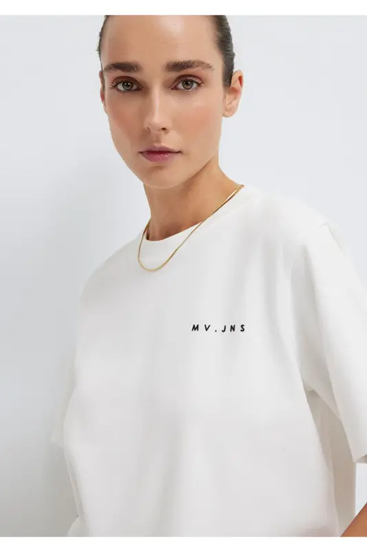 MV Printed Ecru T-shirt Regular Fit / Regular Cut - 3