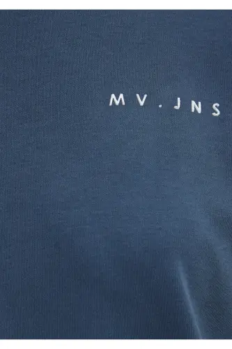 MV Printed Navy Blue T-Shirt Regular Fit / Normal Cut - 7