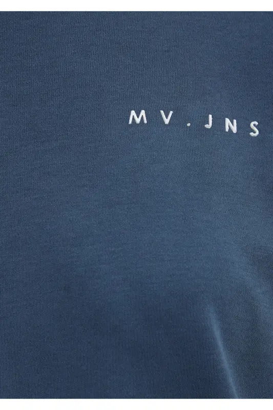 MV Printed Navy Blue T-Shirt Regular Fit / Normal Cut - 7