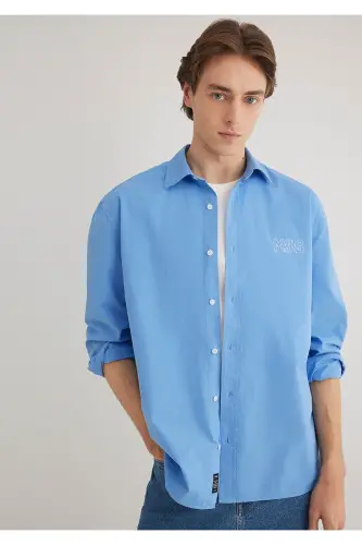 Mvjns Embroidered Shirt Loose Fit / Relaxed Fit 0 - 3