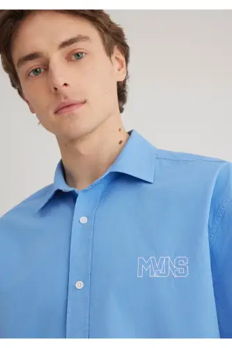 Mvjns Embroidered Shirt Loose Fit / Relaxed Fit 0 - 6