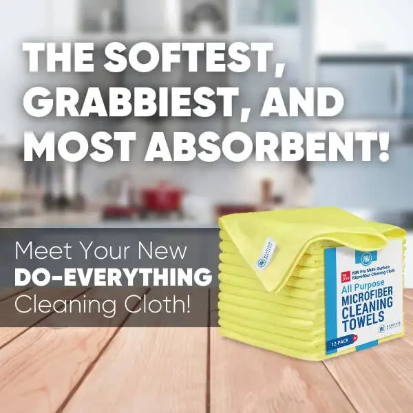 MW Pro Microfiber Cleaning Cloth | Yellow (12 Pack) | Size 16