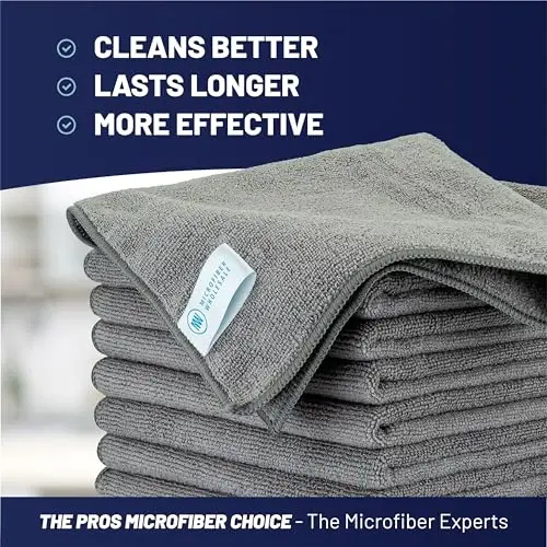 MW Pro Microfiber Cleaning Cloths (12 Pack) | Size 16
