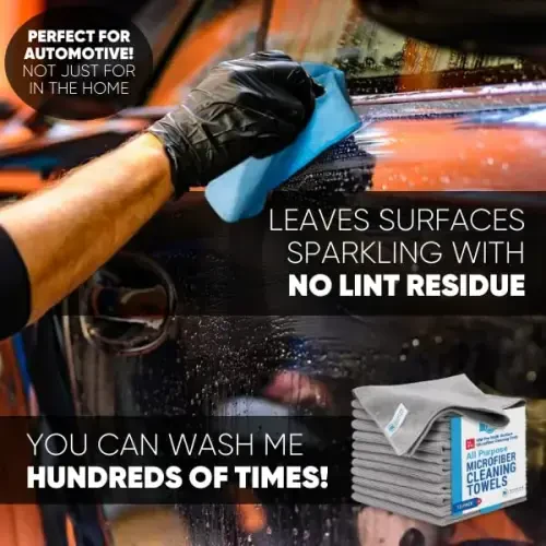 MW Pro Microfiber Cleaning Cloths (12 Pack) | Size 16