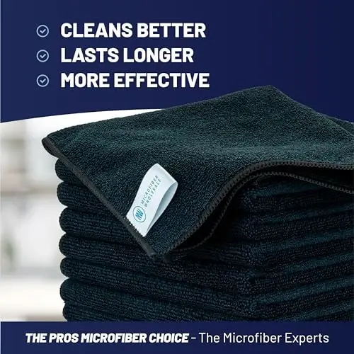MW Pro Multi-Surface Microfiber Towel – 12 Pack | Premium Cleaning Cloth | Clean, Dust, Polish, Absorb | Large 16