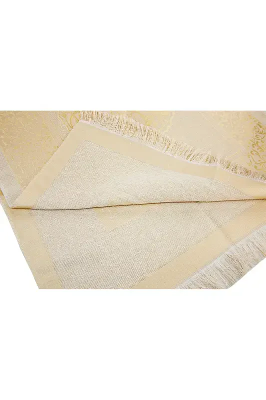 My Dear Mother Special Cylinder Box Set with Prayer Rug and Pearl Rosary - Cream Color-Cream - 6