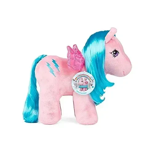 My Little Pony Unicorn and Pegasus Plush - Glory - Collector Plushie, Retro Stuffed Toy Animal, Kid, Toddler, Girl, boy, Mom, Birthday, Ages 3+ - 4