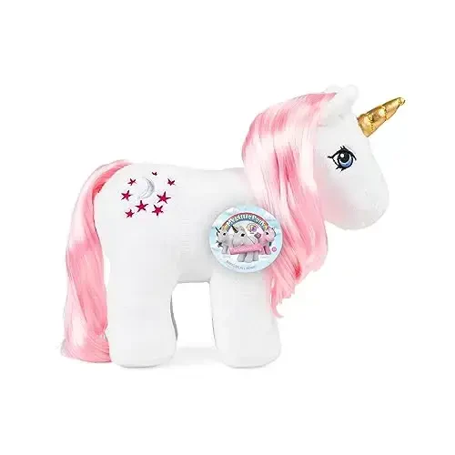 My Little Pony Unicorn and Pegasus Plush - Moondancer - Collector Plushie, Retro Stuffed Toy Animal, Kid, Toddler, Girl, boy, Mom, Birthday, Ages 3+ - My (1)