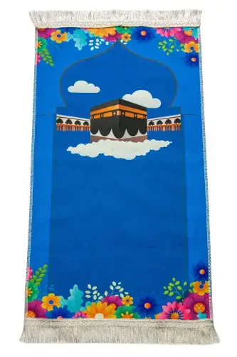 My Son's Prayer Set - Children's Prayer Rug Set - First Step to Prayer Set - Blue - 6