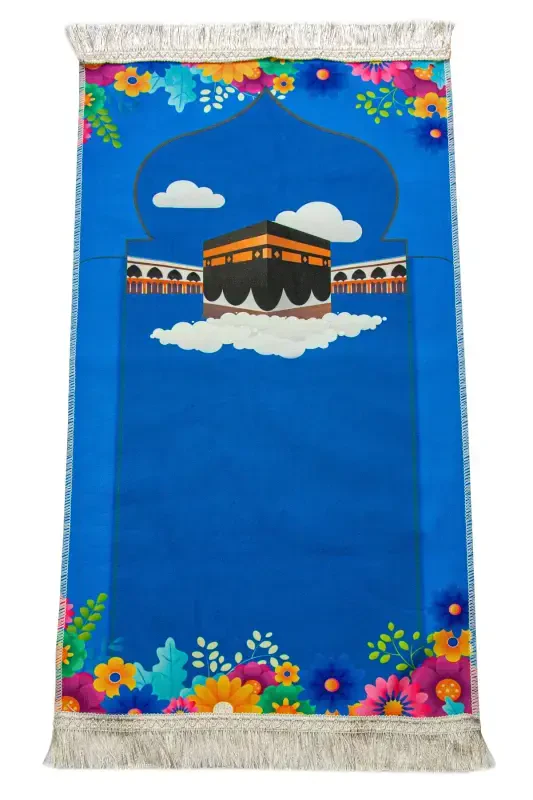 My Son's Prayer Set - Children's Prayer Rug Set - First Step to Prayer Set - Blue - 6