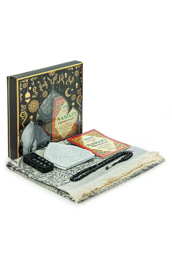 My Son's Vocal Prayer Teaching Rug Set Grey(PRAYER RUG) - 1