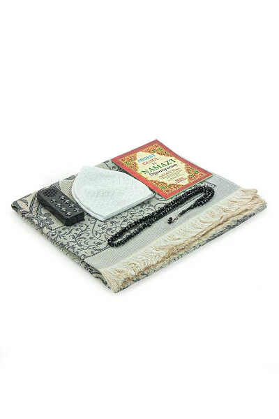 My Son's Vocal Prayer Teaching Rug Set Grey(PRAYER RUG) - 3