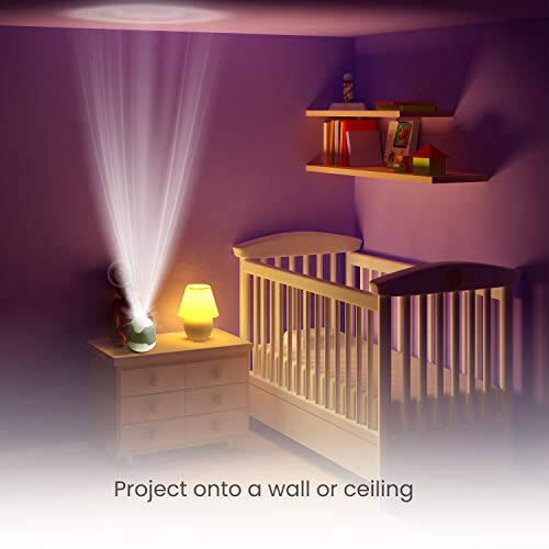 MyBaby Lullaby Sound Machine & Projector – Baby Sleep Machine Plays 6 Sounds & Lullabies, Projects Soothing Images - Auto-Off Timer, Adjustable Volume, Great for Baby Registry and Baby Shower Gifts - 29