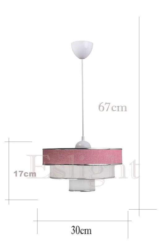 Myk Spor Sarkıt Avize Emp6-Pembe - 6