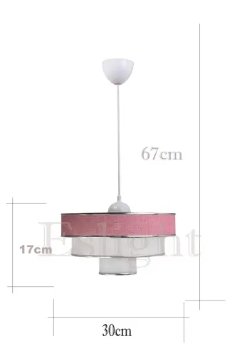 Myk Spor Sarkıt Avize Emp6-Pembe - 6