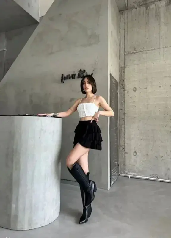 Mykonos Basic Юбка - Чёрный - 4