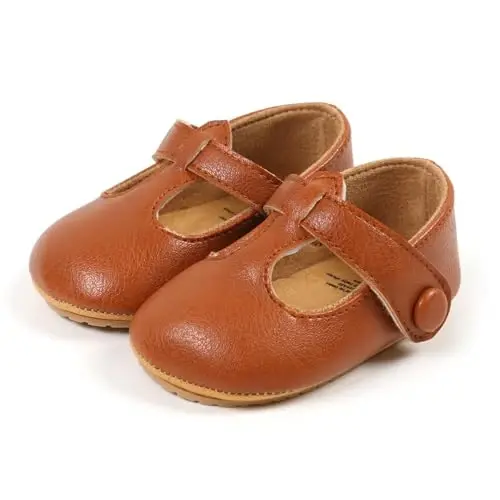 Myleleya Baby Girls Mary Jane Flats kamonchali gulli malika to'y liboslari balet poyafzallari sirpanmaydigan chaqaloq birinchi qadamlar yangi tug'ilgan to'shak poyafzallari - 2