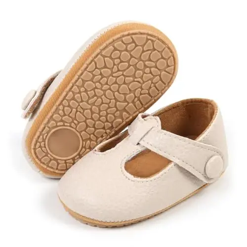Myleleya Baby Boys Girls Shoes Booties Sneakers Dress Shoe Non-Slip Toddler First Walkers Newborn Crib Shoes - 5